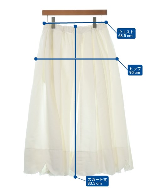 COMME des GARCONS COMME des GARCONS（コムデギャルソンコムデギャルソン）ロング・マキシ丈スカート 白 サイズ:M レディース/2200722215050