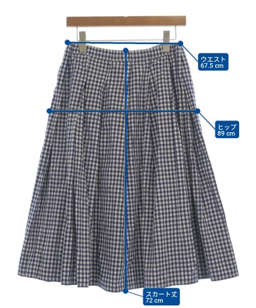 COMME des GARCONS COMME des GARCONS（コムデギャルソンコムデギャルソン）ひざ丈スカート 青 サイズ:SS レディース/2200720851076