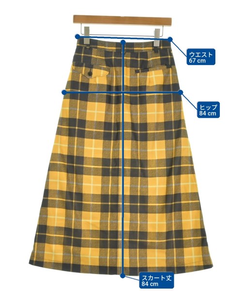 COMME des GARCONS COMME des GARCONS（コムデギャルソンコムデギャルソン）ロング・マキシ丈スカート 黄 サイズ:S レディース/2200720851298
