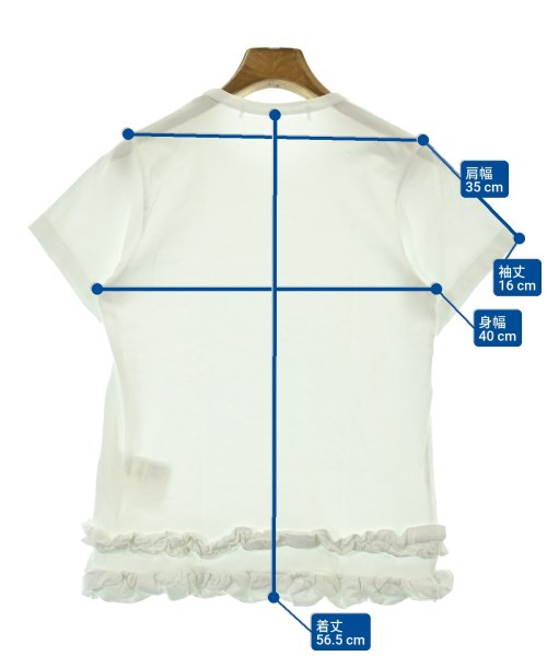 COMME des GARCONS COMME des GARCONS（コムデギャルソンコムデギャルソン）Tシャツ・カットソー 白 サイズ:XS レディース/2200677854151