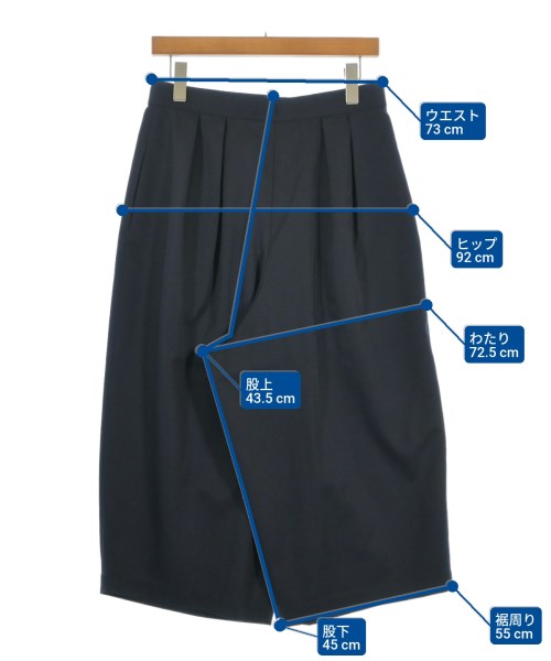 COMME des GARCONS COMME des GARCONS（コムデギャルソンコムデギャルソン）クロップドパンツ 紺 サイズ:M レディース/2200675754088