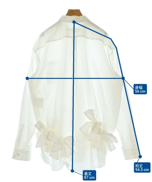 COMME des GARCONS COMME des GARCONS（コムデギャルソンコムデギャルソン）カジュアルシャツ 白 サイズ:S レディース/2200685871416