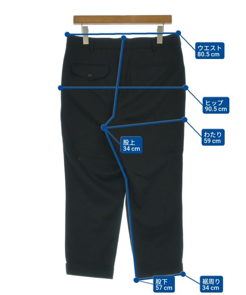 COMME des GARCONS COMME des GARCONS（コムデギャルソンコムデギャルソン）クロップドパンツ 黒 サイズ:M レディース/2200679914013