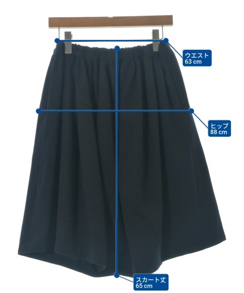COMME des GARCONS COMME des GARCONS（コムデギャルソンコムデギャルソン）ひざ丈スカート 紺 サイズ:XS レディース/2200683855043