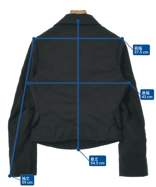 COMME des GARCONS COMME des GARCONS（コムデギャルソンコムデギャルソン）ジャケット 黒 サイズ:S レディース/2200684104034