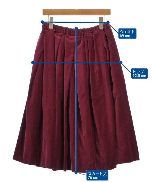 COMME des GARCONS COMME des GARCONS（コムデギャルソンコムデギャルソン）ロング・マキシ丈スカート 赤 サイズ:S レディース/2200684104157