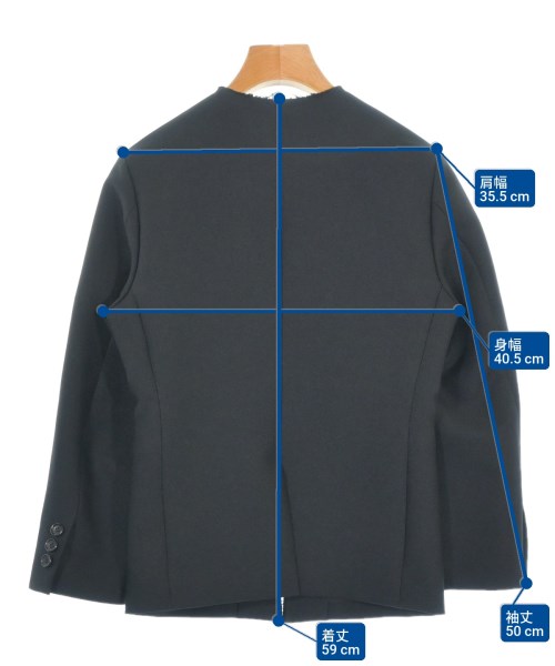 COMME des GARCONS COMME des GARCONS（コムデギャルソンコムデギャルソン）ノーカラージャケット 黒 サイズ:XS レディース/2200691661025