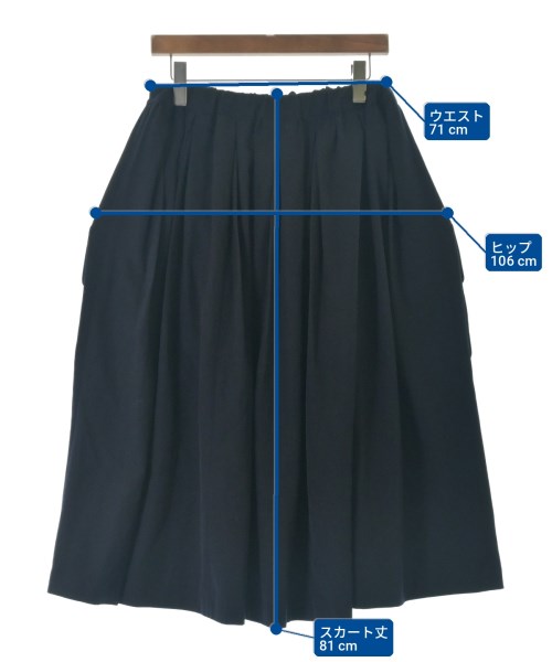 COMME des GARCONS COMME des GARCONS（コムデギャルソンコムデギャルソン）ひざ丈スカート 紺 サイズ:S レディース/2200692003015