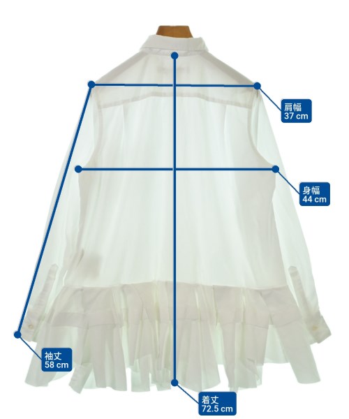 COMME des GARCONS COMME des GARCONS（コムデギャルソンコムデギャルソン）カジュアルシャツ 白 サイズ:XS レディース/2200691325187