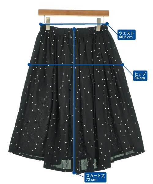 COMME des GARCONS COMME des GARCONS（コムデギャルソンコムデギャルソン）ひざ丈スカート 黒 サイズ:S レディース/2200692178157