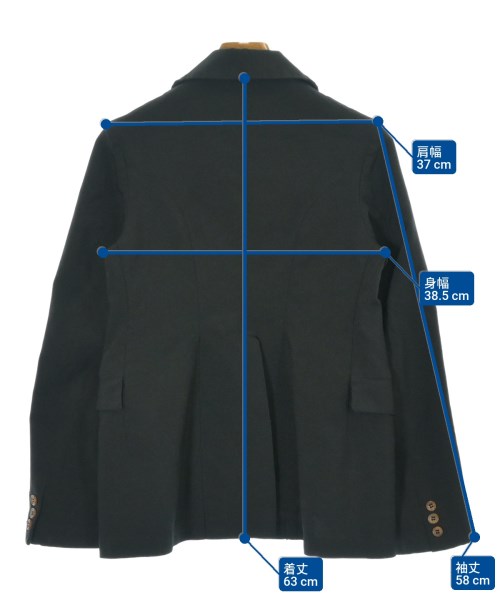 COMME des GARCONS COMME des GARCONS（コムデギャルソンコムデギャルソン）カジュアルジャケット 黒 サイズ:XS レディース/2200693378099
