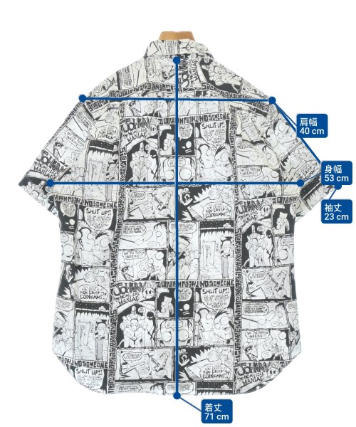 COMME des GARCONS HOMME（コムデギャルソンオム）カジュアルシャツ 白 サイズ:M メンズ/2200697701145