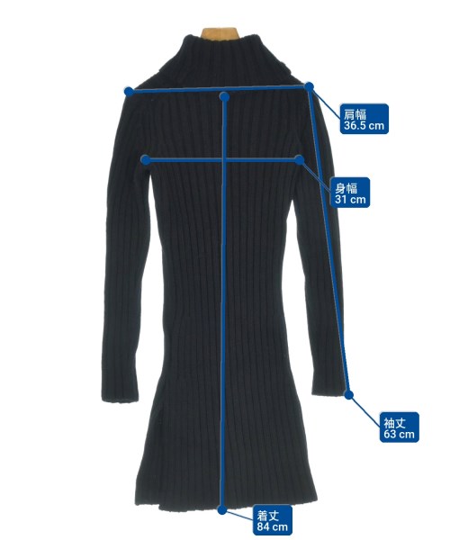 Yohji Yamamoto（ヨウジヤマモト）ワンピース 黒 サイズ:M レディース/2200635437013