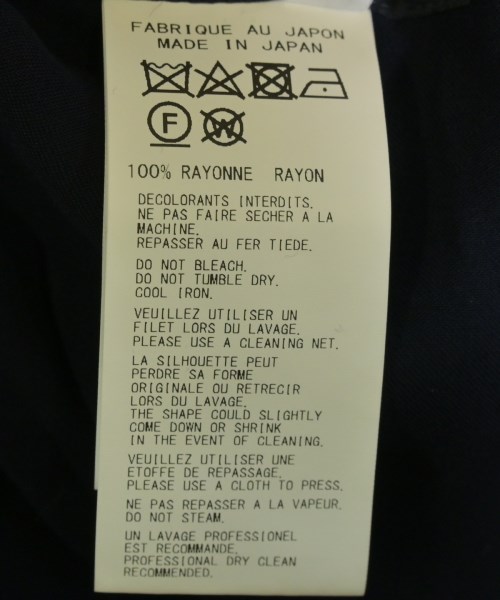 Yohji Yamamoto（ヨウジヤマモト）シャツワンピース 紺 サイズ:1(XS位) レディース/2200637622066