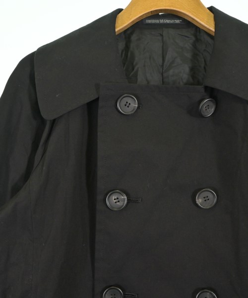 Yohji Yamamoto（ヨウジヤマモト）トレンチコート 黒 サイズ:1(XS位) レディース/2200640797010