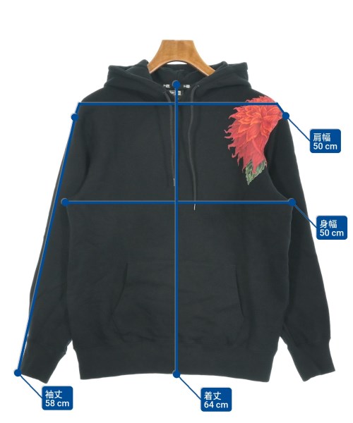 yohji yamamoto POUR HOMME（ヨウジヤマモトプールオム）パーカー 黒 サイズ:3(M位) メンズ/2200643194120