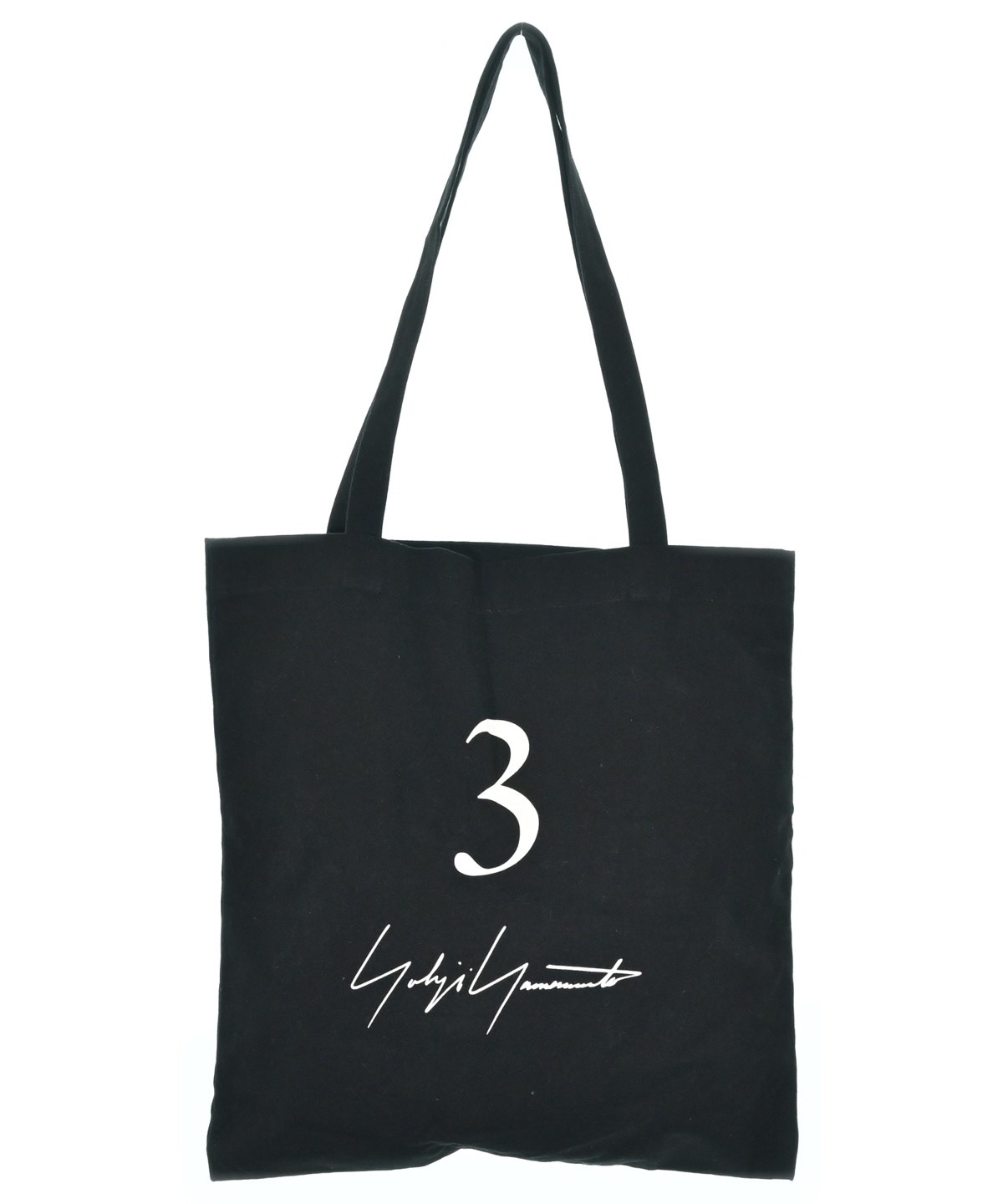 【Yohji Yamamoto】 トートバッグ ブラック YOHJI YAMAMOTO(ヨウジヤマモト) CANVAS TOTE BAGナイロントートバッグ