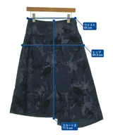 Yohji Yamamoto（ヨウジヤマモト）ロング・マキシ丈スカート 紺 サイズ:1(XS位) レディース/2200625523153