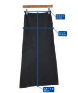 Yohji Yamamoto（ヨウジヤマモト）ロング・マキシ丈スカート 黒 サイズ:1(XS位) レディース/2200627153129