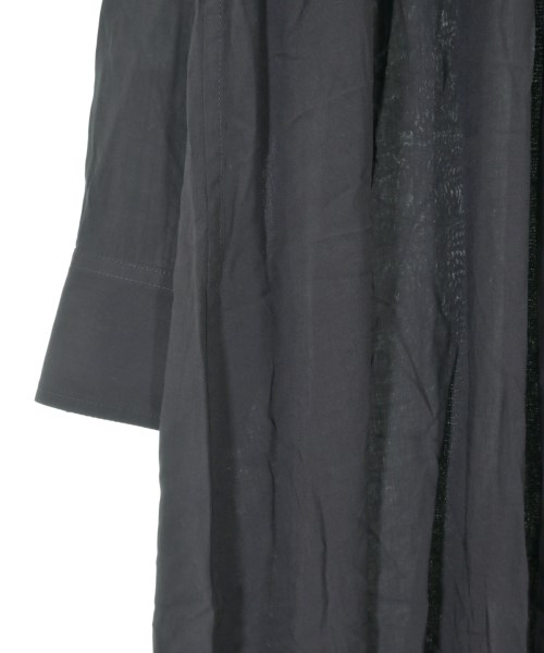 Yohji Yamamoto（ヨウジヤマモト）シャツワンピース 黒 サイズ:1(XS位) レディース/2200627433108