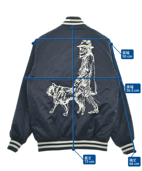 Yohji Yamamoto（ヨウジヤマモト）スタジャン 紺 サイズ:L メンズ/2200627933011