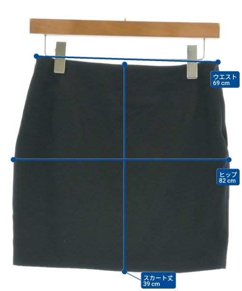 Yohji Yamamoto（ヨウジヤマモト）ミニスカート 黒 サイズ:1(XS位) レディース/2200617289081