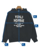 yohji yamamoto POUR HOMME（ヨウジヤマモトプールオム）パーカー 黒 サイズ:S メンズ/2200615339221
