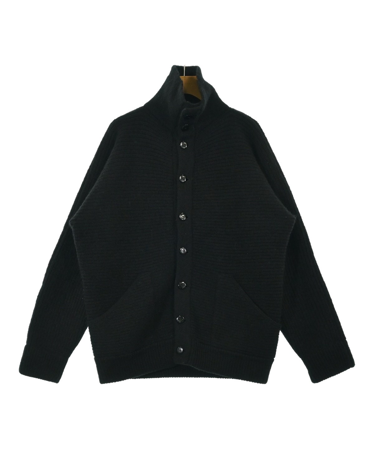 Yohji Yamamoto ブラックローゲージカーディガン Yohji Yamamoto（ヨウジヤマモト）カーディガン 黒 サイズ:F