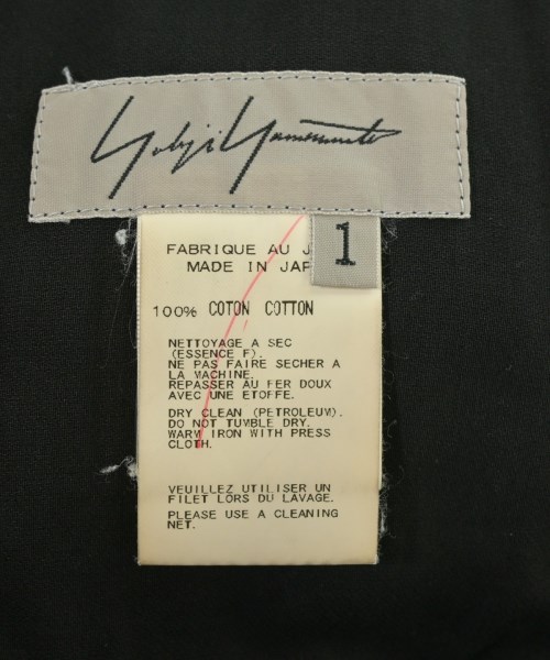 Yohji Yamamoto（ヨウジヤマモト）カジュアルジャケット 黒 サイズ:1(XS位) レディース/2200610803086