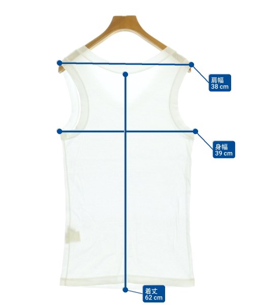 Yohji Yamamoto（ヨウジヤマモト）タンクトップ 白 サイズ:3(M位) レディース/2200613312059