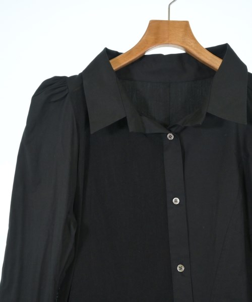 Yohji Yamamoto（ヨウジヤマモト）カジュアルシャツ 黒 サイズ:2(S位) レディース/2200612863064