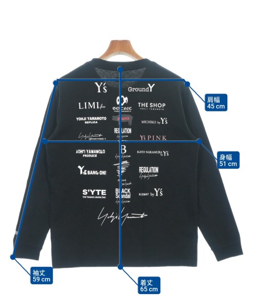 Yohji Yamamoto（ヨウジヤマモト）Tシャツ・カットソー 黒 サイズ:M メンズ/2200615545035