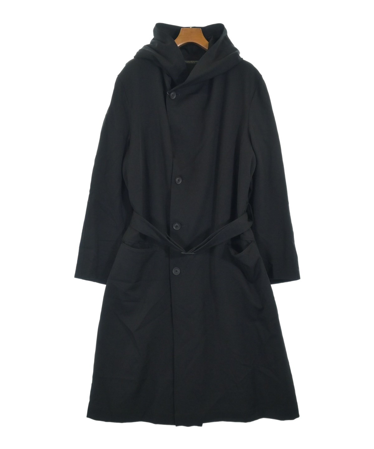Yohji Yamamoto（ヨウジヤマモト）トレンチコート 黒 サイズ:3(M位