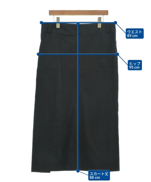 Yohji Yamamoto（ヨウジヤマモト）ロング・マキシ丈スカート 黒 サイズ:2(S位) レディース/2200618696093