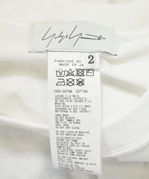 Yohji Yamamoto（ヨウジヤマモト）Tシャツ・カットソー 白 サイズ:2(S位) レディース/2200620053020