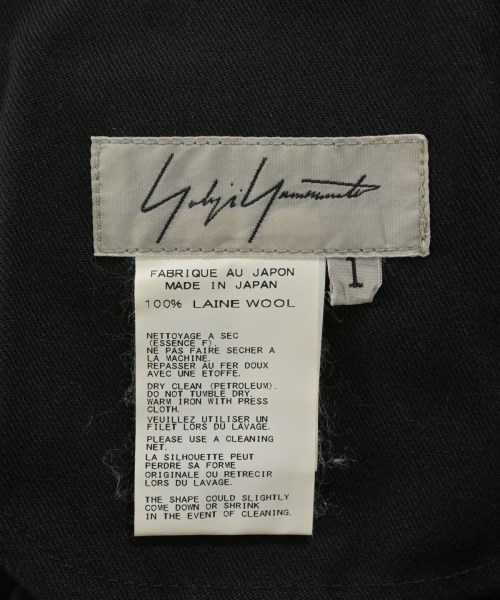 Yohji Yamamoto（ヨウジヤマモト）スラックス 黒 サイズ:1(XS位) レディース/2200663047345