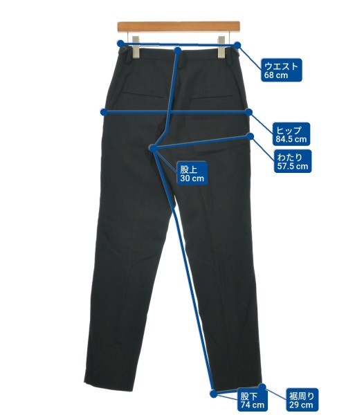 Yohji Yamamoto（ヨウジヤマモト）スラックス 黒 サイズ:1(XS位) レディース/2200663047345