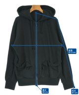 Yohji Yamamoto（ヨウジヤマモト）パーカー 黒 サイズ:2(S位) レディース/2200675905022