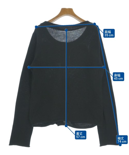 Yohji Yamamoto（ヨウジヤマモト）カーディガン 黒 サイズ:2(S位) レディース/2200678260029