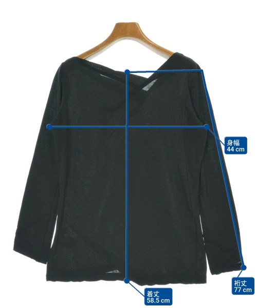 Yohji Yamamoto（ヨウジヤマモト）Tシャツ・カットソー 黒 サイズ:2(S位) レディース/2200680671042