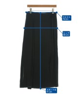 Yohji Yamamoto（ヨウジヤマモト）ロング・マキシ丈スカート 黒 サイズ:1(XS位) レディース/2200681339026