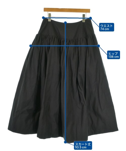 Yohji Yamamoto（ヨウジヤマモト）ロング・マキシ丈スカート 黒 サイズ:2(S位) レディース/2200679759072
