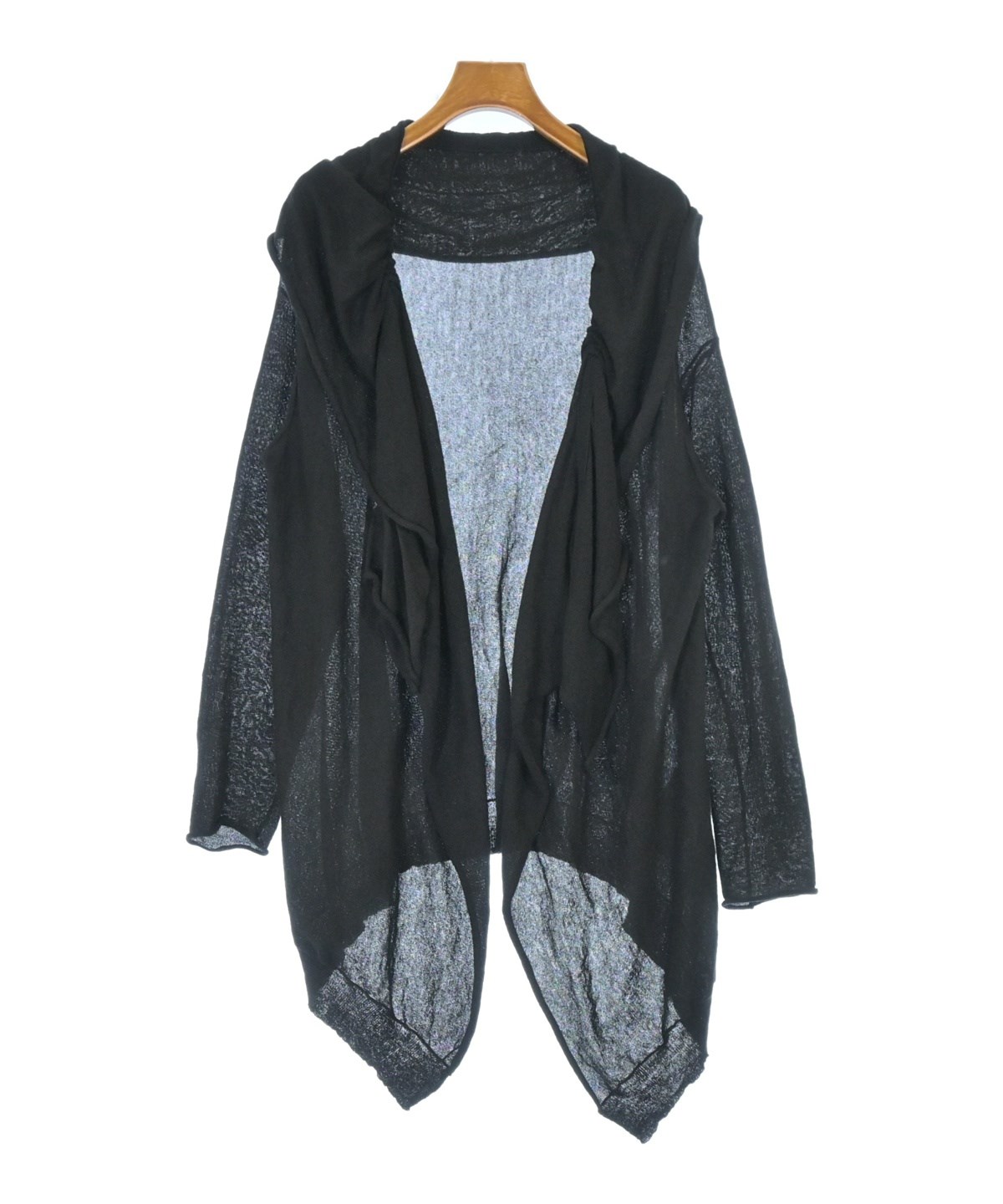 Yohji Yamamoto（ヨウジヤマモト）カーディガン 黒 サイズ:2(S位