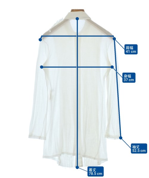Yohji Yamamoto（ヨウジヤマモト）ブラウス 白 サイズ:1(XS位) レディース/2200690636048