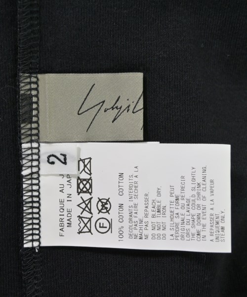 Yohji Yamamoto（ヨウジヤマモト）Tシャツ・カットソー 黒 サイズ:2(S位) レディース/2200694948079
