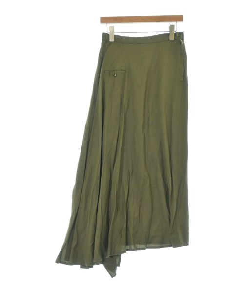 YOHJI YAMAMOTO(ヨウジヤマモト)ロング・マキシ丈スカート カーキ サイズ:2(S位)/2200694948086