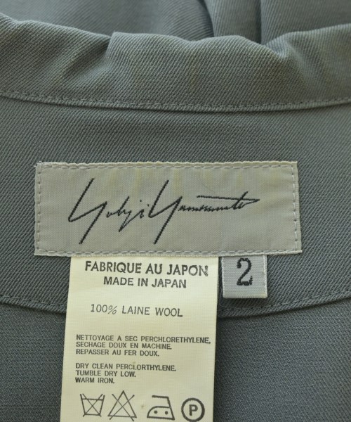 Yohji Yamamoto（ヨウジヤマモト）カジュアルシャツ グレー サイズ:2(S位) メンズ/2200696318078