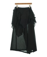 Yohji Yamamoto（ヨウジヤマモト）ロング・マキシ丈スカート 黒 サイズ:1(XS位) レディース/2200697270030