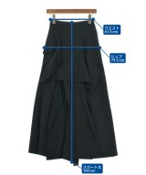 Yohji Yamamoto（ヨウジヤマモト）ロング・マキシ丈スカート 黒 サイズ:1(XS位) レディース/2200697581020