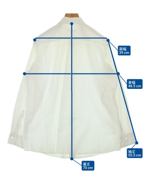 Yohji Yamamoto（ヨウジヤマモト）カジュアルシャツ 白 サイズ:-(L位) レディース/2200696290107